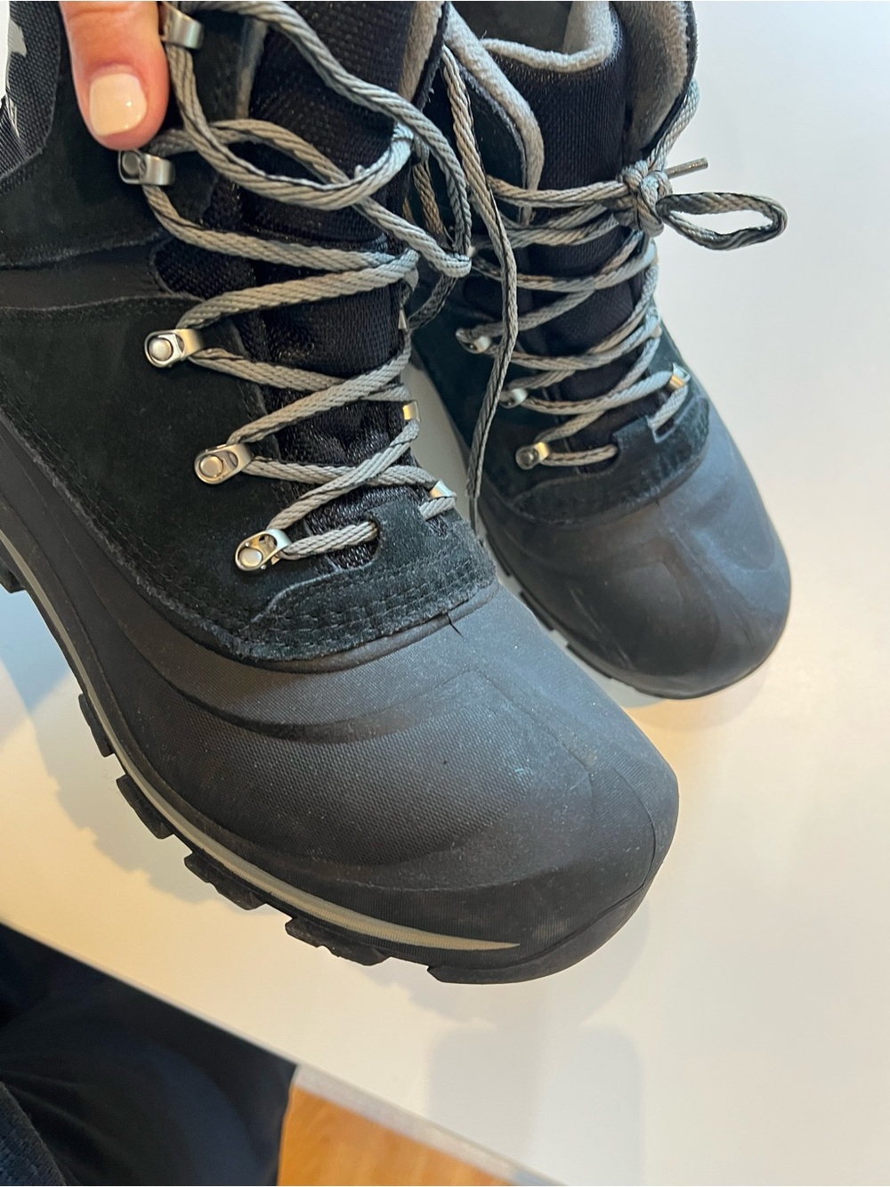 Sorel Men’s Black Lace-Up Winter Boots - Picture 4 of 6